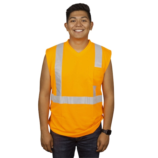 Cordova COR-BRITE Sleeveless Shirts, Orange, 5XL V420-5XL - main